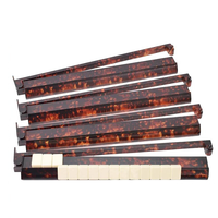 Règle de Mahjong style juif américain 2-en-1 (règle et support de tuiles) avec tige de poussée, support de Mahjong 17,5 pouces en ABS, pour 4 joueurs