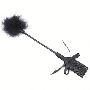 Bowknot pluma de avestruz cosquillas y paleta Combo adulto sexo látigo BDSM pluma francesa cosquillas para juego sexual - Product Image 2