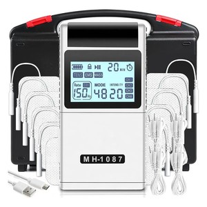 48-modus MH-1087 Vierkanaals <span class=keywords><strong>TENS</strong></span> Fysiotherapie-instrument Timingcontrole Acupuntmassage Nekspierstimulator USB Oplaadbaar - Product Image 5