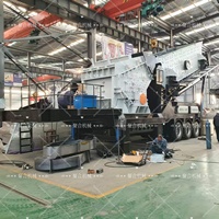 60 TPH Mobile Jaw Crusher Quarry Stone Crushing Screening Plant dengan Mesin Gear PLC untuk Konstruksi Jalan dan Jembatan dari Batu Basalt dan Granit
