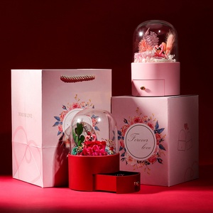 Boîtes en plastique personnalisées pour la Saint-Valentin, avec logo, motif flamant rose, pour ranger des bijoux, des bagues - Product Image 3