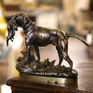 Decoración al aire libre tamaño real bronce <span class=keywords><strong>Balto</strong></span> <span class=keywords><strong>perro</strong></span> estatua escultura - Product Image 6