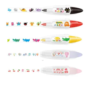 Leuke Kant Decoratie Tape Pen Koreaanse Japanse Stijl Kawaii Correctie Tape Pen Goedkope Tekening Dagboek Sticker Correctie Tape Pen