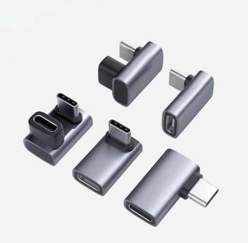 8K 60Hz 240w USB C Male to Female Adapter for Laptops Tablets 240W Quick Charging Type-C Female to Male Adapter 40Gbps