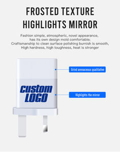 <span class=keywords><strong>Cargador</strong></span> Rápido Gan de 45w con Doble Puerto Tipo C y USB A, PD QC3.0, Enchufe de Pared <span class=keywords><strong>Original</strong></span> del Reino Unido, para Teléfonos Infinix, <span class=keywords><strong>Apple</strong></span> iPhone y Samsung - Product Image 3