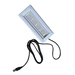 Fish Tank LED staffa ultrasottile interfaccia USB a quattro file di luci a staffa blu e bianche - Product Image 1