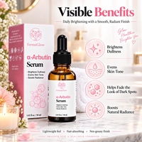 Sérum Visage Éclaircissant et Unifiant au Niacinamide et Alpha Arbutine Fermentée pour une Peau Radieuse et Correctrice des Taches Pigmentaires