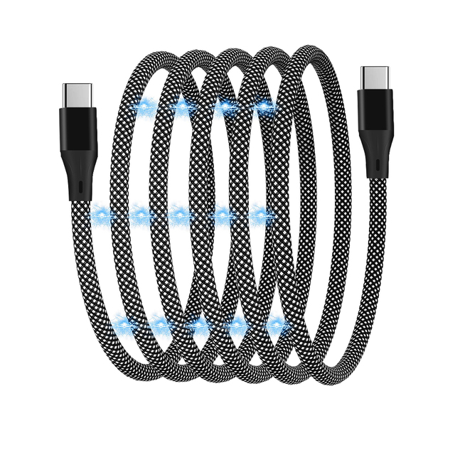 Retractable Self Winding Pd60w Fast Charging USB C Magnetic Cable