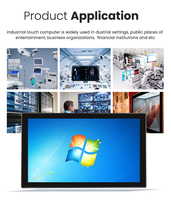 Nuevo Monitor de Pantalla Táctil LCD Industrial Capacitiva IPS de 15.6/21.5 Pulgadas ODM/OEM, 1920x1080, Windows/Android, Metal, USB, ROHS, RS232