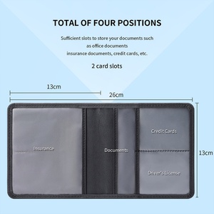 Boshiho Custom Auto Leather Cardholder PVC Driver's License Registration Registration <b>Document</b> Wallet Certificate <b>Bags</b> - Product Image 5