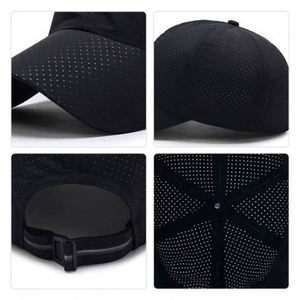 Gorra de béisbol de malla personalizada para hombre, gorra de poliéster para verano, protección solar para exteriores, transpirable, gorra de pesca con visera de pico de pato - Product Image 5