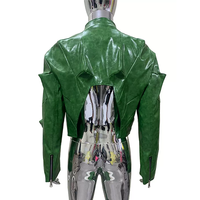 Blouson Bomber en PU Imperméable Personnalisé pour Homme, Coupe Slim Déstructurée, Fermeture Éclair, Style Aviateur, en Cuir, Type Cargo, Vente en Gros