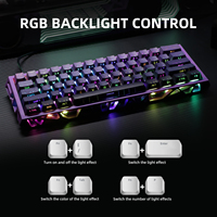 Clavier de jeu mécanique compact 60 % violet à 61 touches, coloré, pour PC de bureau – Meilleures ventes