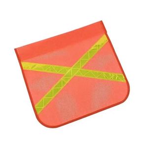 Wholesale Highway Truck Mesh Fabric Anti-Wrinkle Reflective Silk Screen Printed Customizable Design Vehicle Safety <b>Flag</b> Hook - Product Image 6
