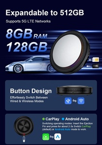 GT8H HD Android 15 CarPlay Ai box 8GB 5G LTE SIM qcm Qualcomm 6350 Android Auto ADAPTER Sm6350 aibox YouTube OEM สำหรับรถยนต์ - Product Image 3