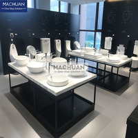 Présentoir sur pied Machuan personnalisable de haute qualité et moderne pour robinets métalliques, idéal pour les salles d'exposition