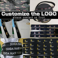 Bandeau ajustable en polyester Leeons avec logo personnalisé pour perruque, bande de maintien des bords, bandeau élastique pour perruque, bande de fusion frontale pour dentelle