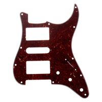 Plaques de guitare ST en écaille de tortue brune 4 plis HSH St Guitar Pickguard pour pièces de guitare électrique St