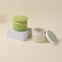 Nouveau design d'emballage cosmétique de lotion crème pour le visage de soin de la peau pot de crème cosmétique pour les yeux pour le visage en plastique avec couvercle