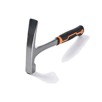 Marteau de maçon en acier forgé monobloc, marteau à burin monobloc, poignée antidérapante en TPR, personnalisation OEM ODM disponible
