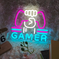 Lampu Neon LED Fleksibel Silikon Tahan Air IP67 untuk Dekorasi Dinding Ruang Game, Warnet, Bar, dan Seni Dinding Kustom