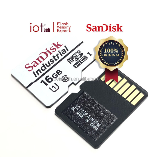 100% Original SanDisk Bulk 8GB 16GB 32GB 64GB SDSDQAF3-016G-I Industrial Micro SD Card Memory Card