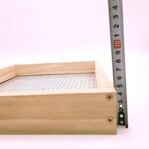 Cribador de compost de madera, reutilizable, herramienta para bonsái, <span class=keywords><strong>con</strong></span> recubrimiento en polvo, tratado químicamente, accesorios para cercas de exterior - Product Image 6