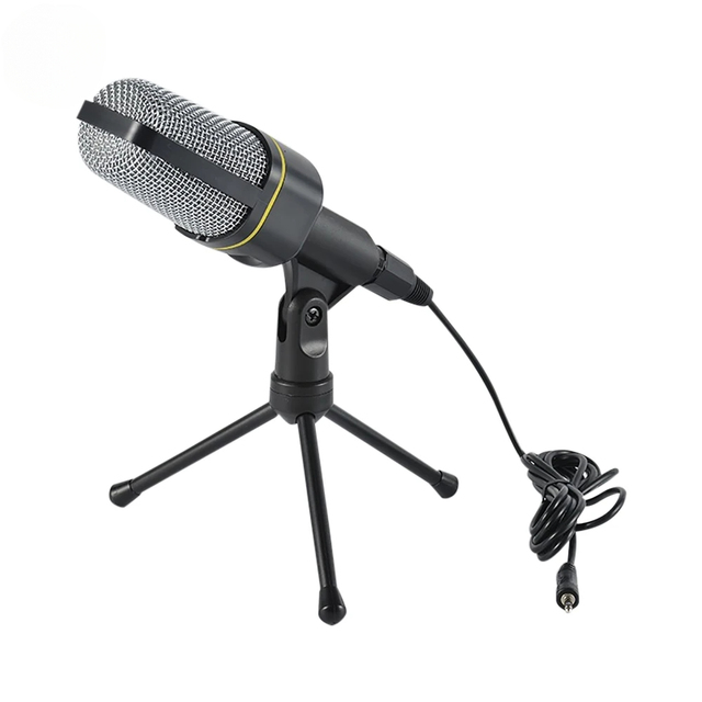Desktop microphone Condenser Microphone Professional 3.5mm Wired Studio Capacitive Mic With Tripod Stand for PC Recording