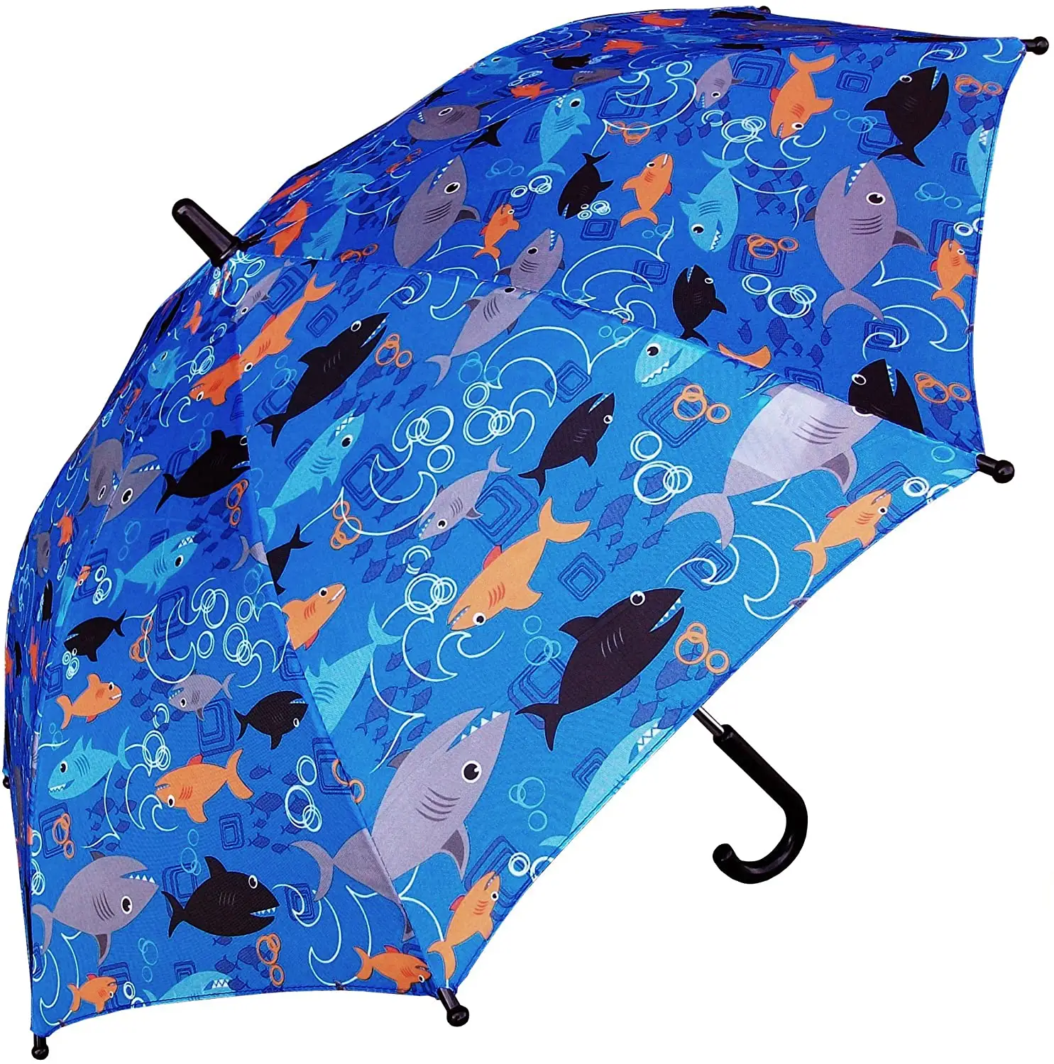 Voller Sublimation druck niedlicher kleiner Junge Regenschirm Meeres welt drucken niedlichen Kinder regenschirm