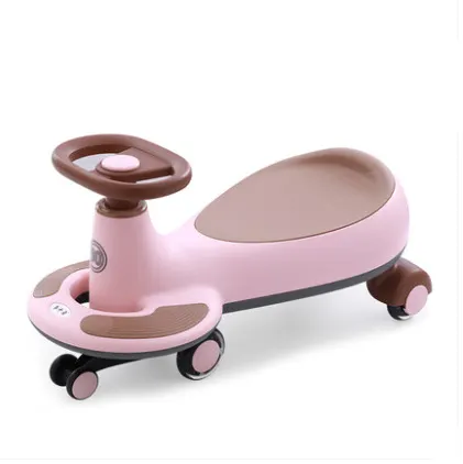 A+B kids wiggle twist car Baby Caster Flashing Wheel Anti-rollover children ride on toys car