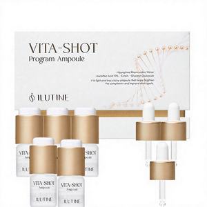 Ampolla Líquida Iluminadora y Blanqueadora con Vitamina C Estabilizada, Ácido Hialurónico y Glicerina para Piel Opaca, Recuperación de Luminosidad, No Grasosa - Product Image 1