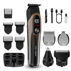 Kit di Cura Maschile 5 in 1, Rasoio <span class=keywords><strong>Elettrico</strong></span> Ricaricabile USB, Trimmer per Naso/Corpo, Set per Uso Domestico - Product Image 4
