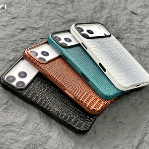 เคสหนังจระเข้แท้ L194 รุ่นหรูหรา พร้อมแม่เหล็ก สำหรับ iPhone 17 Pro Max  หนังแท้สำหรับนักธุรกิจ - Product Image 5