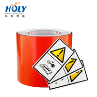 Autocollant réfléchissant personnalisé Honli Factory, étanche, en PVC de qualité ingénierie, pour usage agricole, étiquette d'avertissement de sécurité, signalisation pour machines et camions