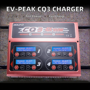 CQ3 EV-PEAK 100W x 4 RC มัลติฟังก์ชันเครื่องชาร์จอัจฉริยะสมดุล4ช่องสัญญาณสำหรับ UAV สำหรับ lihv Life NiMH PD แบตเตอรี่ - Product Image 3
