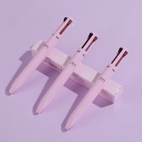 Grosir harga pabrik pena multifungsi pena kontur riasan 4 in 1 kustom dengan garis mata pena alis Highlighter