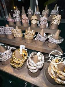 Kustom Hip Hop cincin silang-9 k-18 K emas/<span class=keywords><strong>Platinum</strong></span> mikro Pave Baguette Lab berlian perhiasan Pria - Product Image 3