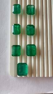 Pierres précieuses en vrac, émeraudes naturelles ovales / en forme de poire / taillées en émeraude, pierres précieuses authentiques en vrac de différentes qualités - Product Image 4