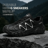 Chaussures de randonnée décontractées pour l'extérieur, avec embout de protection, maille respirante, semelle antidérapante et amortie