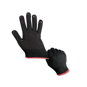 Guantes de Trabajo de Jardín con Puntos de PVC Negros al por Mayor de China, Guantes de Seguridad de Algodón con Puntos de Látex - Product Image 2