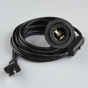 Lámpara de araña E27 para el hogar, interruptor de <span class=keywords><strong>cable</strong></span> de alimentación, 1,8 m, interruptor de luz estándar de la UE, <span class=keywords><strong>Cable</strong></span> para lámpara de escritorio, <span class=keywords><strong>enchufe</strong></span>, Base de tornillo de plástico - Product Image 4