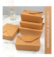 Boîte à emporter pour poulet en kraft en gros, emballage alimentaire personnalisé imprimé