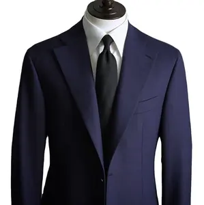 Groom Wedding Business Tuxedo Ceremony 3 pieces Blazer Designs For Set Men Dark Blue Suits 3PCS
