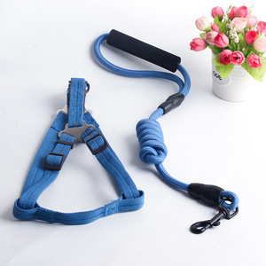 カスタムロゴデザイナーペットカラーリーシュカスタムドッグハーネスセット調節可能なドッグペットハーネス - Product Image 2