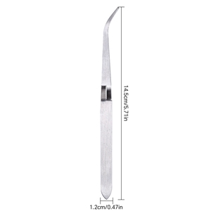 Pince de modelage pour nail art en acier inoxydable, outil de pincement pour courbe en C, extension de gel UV, pince à épiler pour manucure, outil de préhension pour cils et strass - Product Image 6