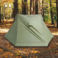 Tente de randonnée ultralégère Kawagebo Kamp (KK) 1,6 kg / 3,5 lb en tissu polyester 210T PU3000 pour 2 personnes