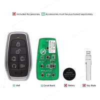 Autel IKEYAT006DL IKEY Clé universelle intelligente à 6 boutons utilisée avec la machine à copier de programmation de clés de voiture Altra KM100 IM508S IM608S II