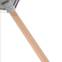 Pelle à pizza en acier inoxydable avec poignée en bois, spatule de transfert pour four et barbecue, idéale pour la cuisine professionnelle