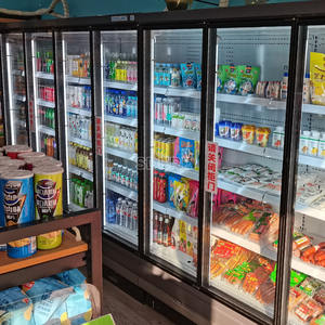 Vitrine Multideck de refroidisseur de porte en verre de volume superbe d'affichage avec la porte en verre énorme - Product Image 2