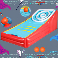 Jeu de balle de score gonflable Jeux de cour de carnaval pour enfants et adultes Jeux d'arcade familiaux de balle géante pour intérieur et extérieur
